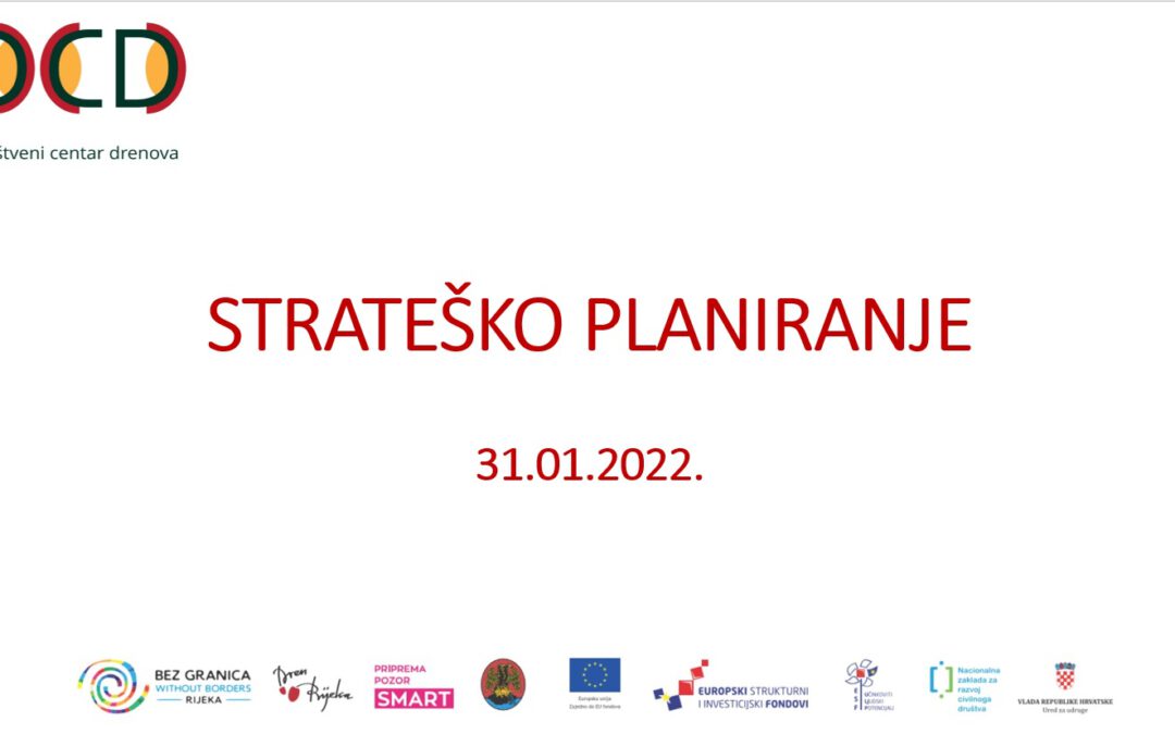 Najava radionice o strateškom planiranju u sklopu projekta „Društveni centar Drenova“