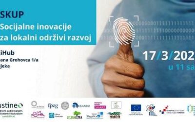 POZIV NA SKUP U RIJECI: SOCIJALNE INOVACIJE ZA LOKALNI ODRŽIVI RAZVOJ, RIHUB, 17.3., 11-14H